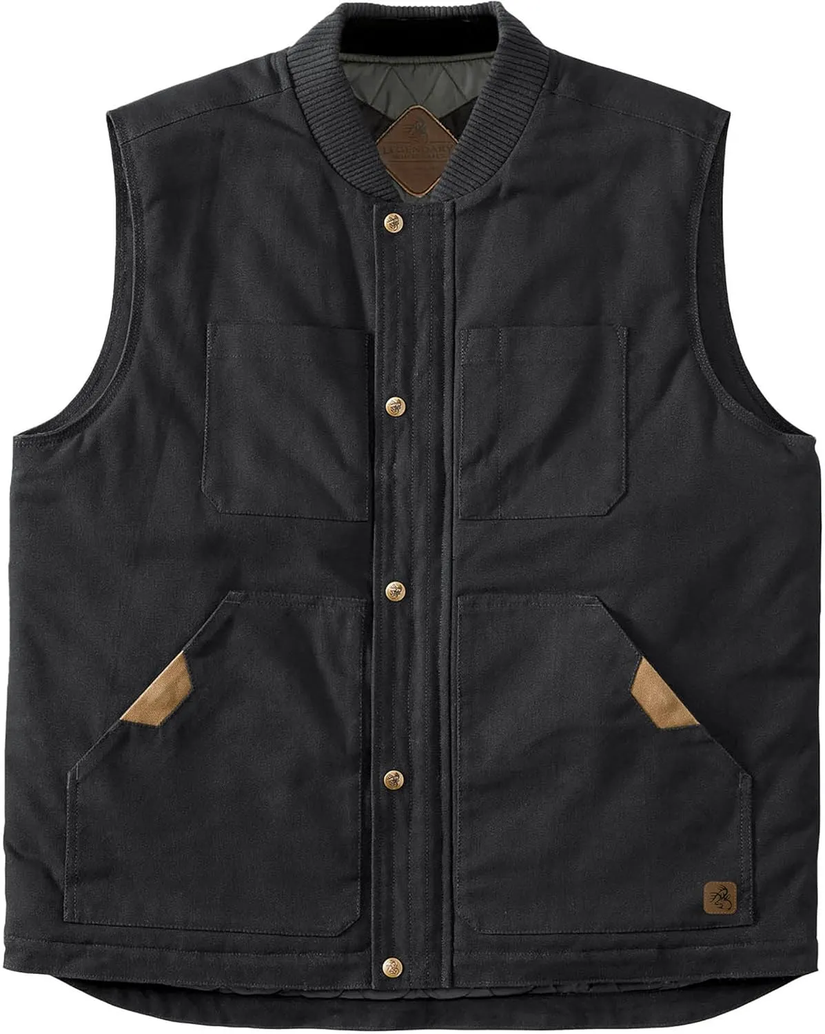 Legendary Whitetails Men's Concealed Carry Outerwear Vest for Men, Canvas Cross Trail Conceal CCW Holster, Hunting Insulated