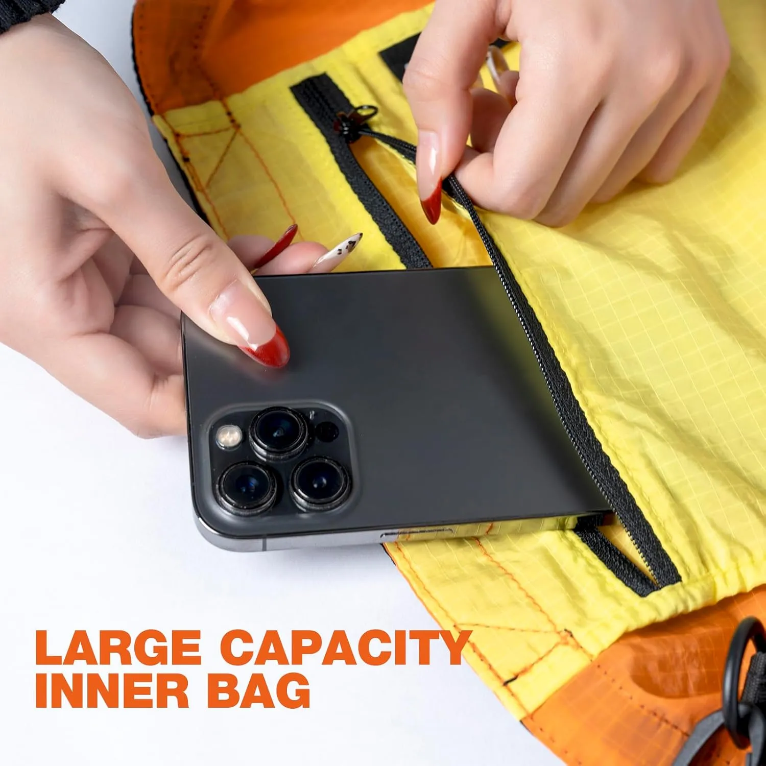 Lightweight Foldable Nylon Crossbody Bag, NO ZIPPER, Compact Polyester Packable Totes, Collapsible Handbag for Travel