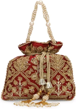 LONGING TO BUY Wedding Clutch Bags For Women, Evening Wedding & Festival Bags, Engagement Potli Bags