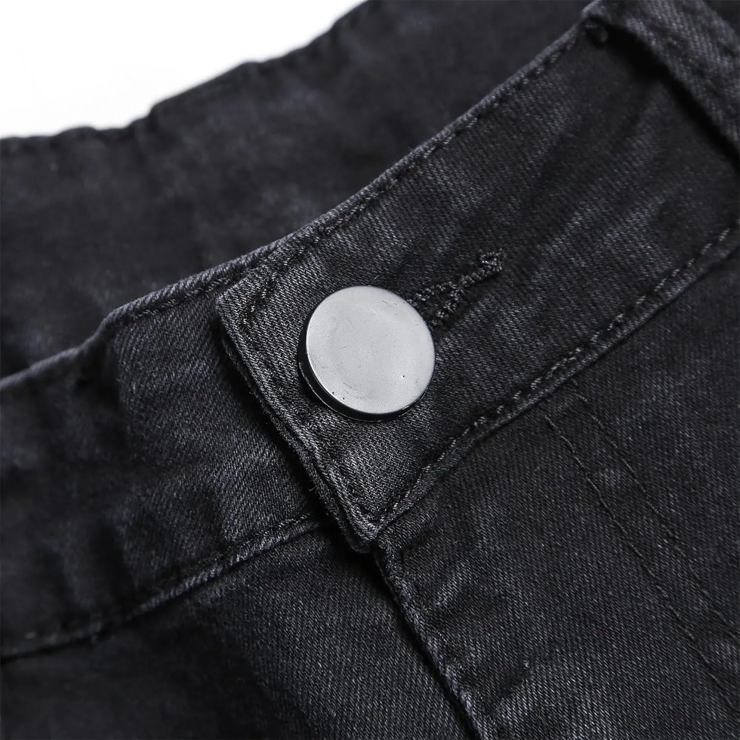 Maiyifu-GJ Ripped Skinny Jeans for Men Stretch Slim Fit Jeans Distressed Destroyed Straight Leg Denim Pants