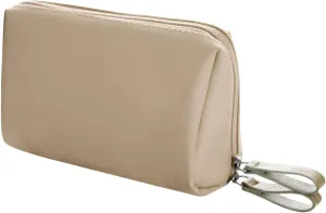 Makeup Bags for Women with Zipper 6.6*4.3 Inch Pu Leather Waterproof Portable Pouch Open Flat Hanging Toiletry Bag for Women Cosmetic Bag for Purse for Women Wife Girlfriend Valentines Day Gifts