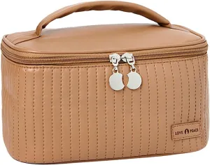 Makeup Bags for Women,Waterproof Portable Large Capacity PU Leather Makeup Bag Organizer,Travel Toiletry Bag,Travel Cosmetic Bag,Makeup Organizer Bag for Girls Women Gifts Daughter
