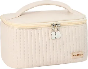 Makeup Bags for Women,Waterproof Portable Large Capacity PU Leather Makeup Bag Organizer,Travel Toiletry Bag,Travel Cosmetic Bag,Makeup Organizer Bag for Girls Women Gifts Daughter