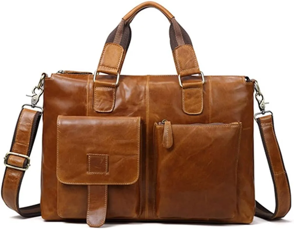 Men Handbags Vintage Laptop Briefcases Office Shoulder Bags Tote Male Crossbody Messenger Bags