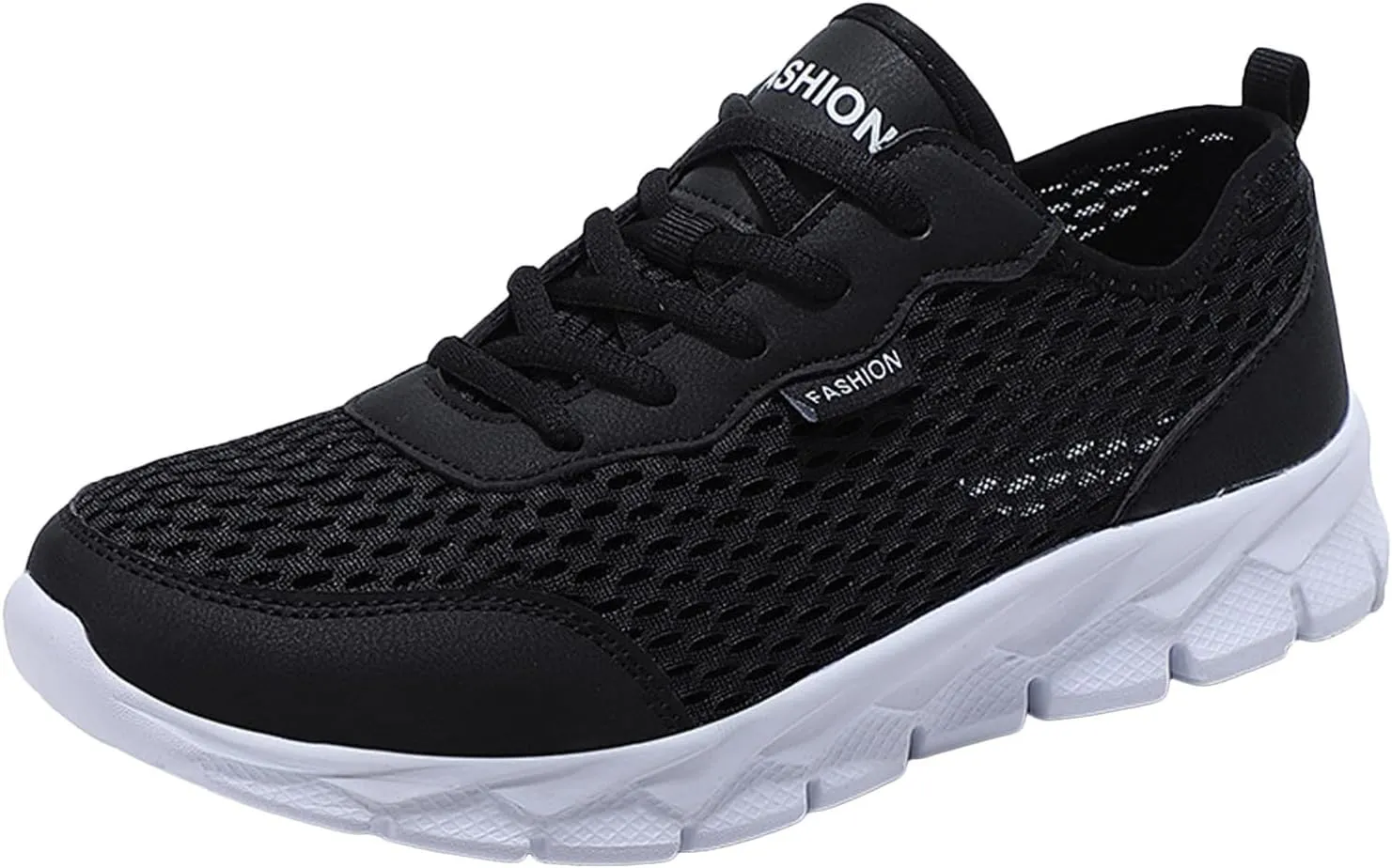 Men Lightweight Breathable Mesh Shoes Running Mesh Shoes Lace Up Casual Sneakers Mens Sneaker Slippers