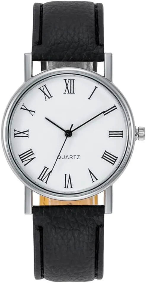 Men Watches Fashion Casual Leather Band Simple Analog Quartz Wristwatches for Men Unisex Dress Watch for Any Event