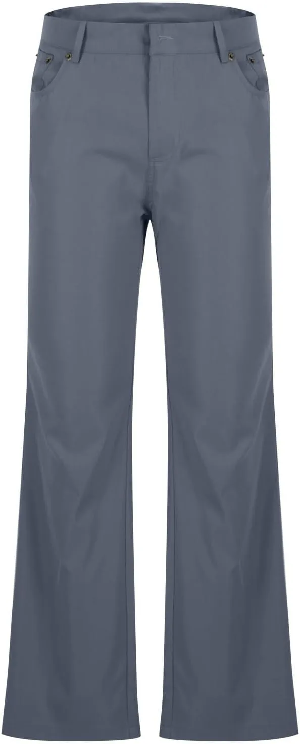 Mens Bell Bottom Pants Slim Fit Classic Comfort Flared Trousers Retro 60s 70s Disco Outfits for Club Show