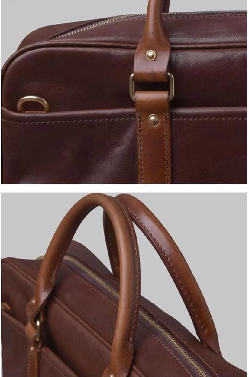 Mens Briefcases Handbags Messenger Shoulder Bags Laptop Bags Genuine Leather Luggage Carrying Cases