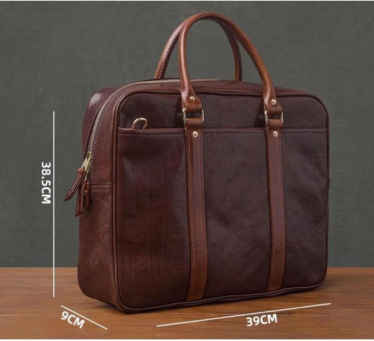 Mens Briefcases Handbags Messenger Shoulder Bags Laptop Bags Genuine Leather Luggage Carrying Cases