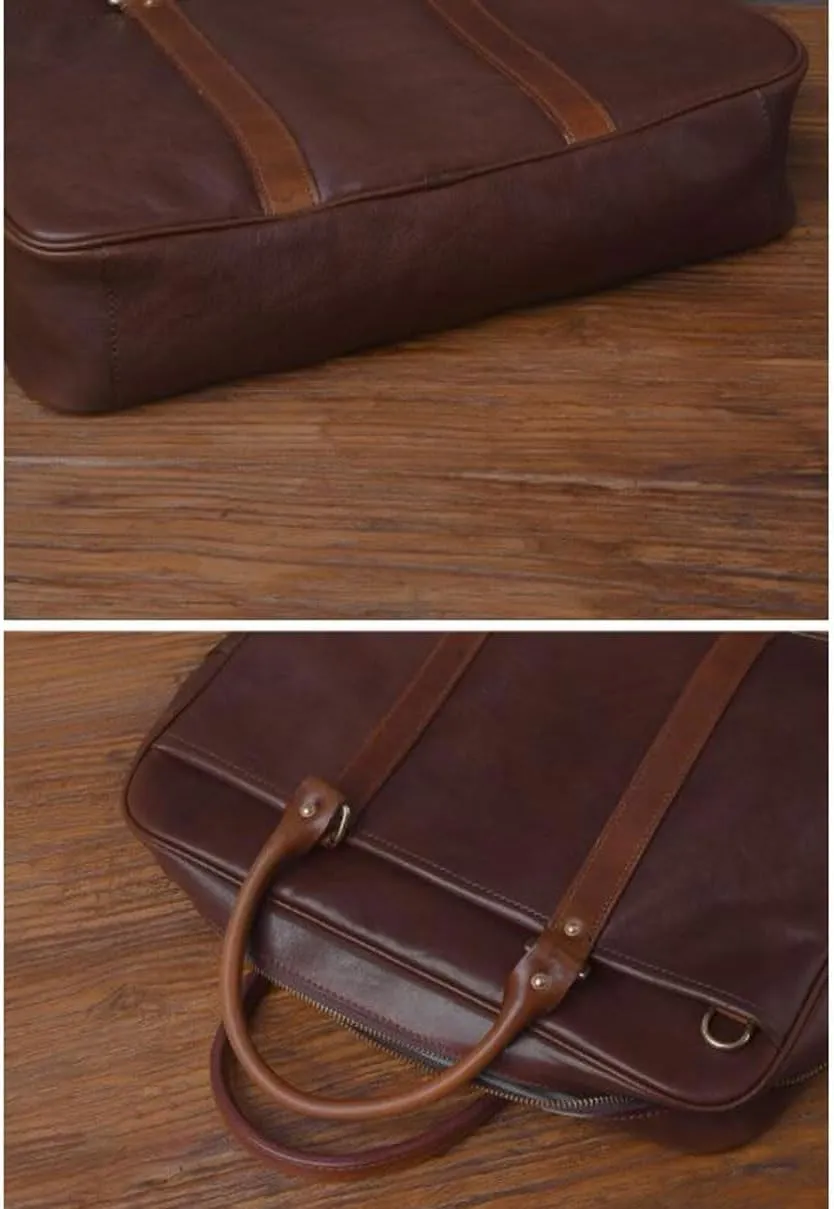 Mens Briefcases Handbags Messenger Shoulder Bags Laptop Bags Genuine Leather Luggage Carrying Cases