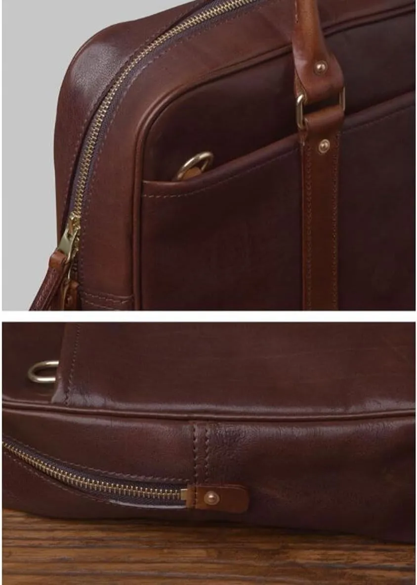 Mens Briefcases Handbags Messenger Shoulder Bags Laptop Bags Genuine Leather Luggage Carrying Cases