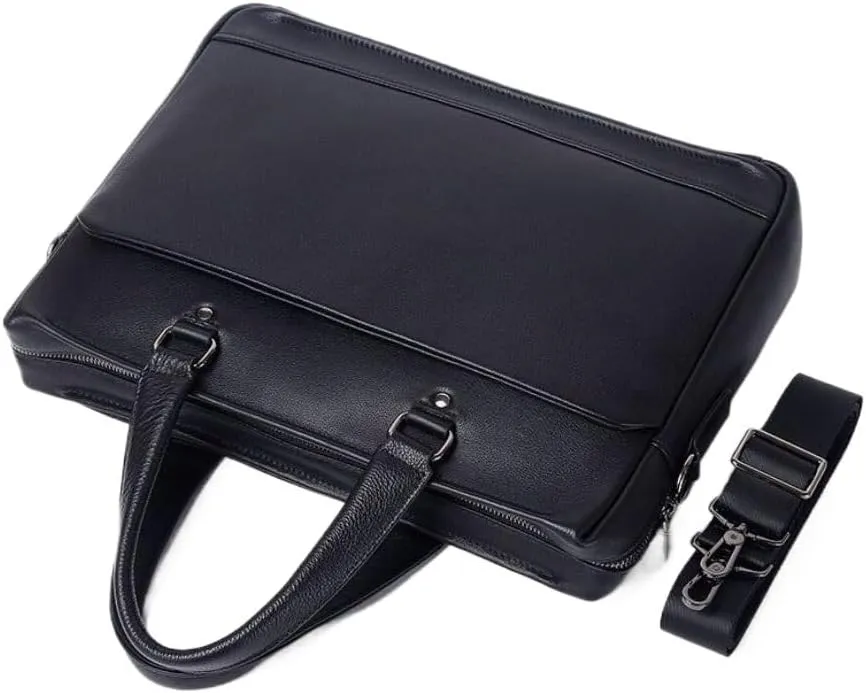 Mens Carrying Cases Handbags Briefcases Laptop Bags Genuine Leather Messenger Shoulder Bags