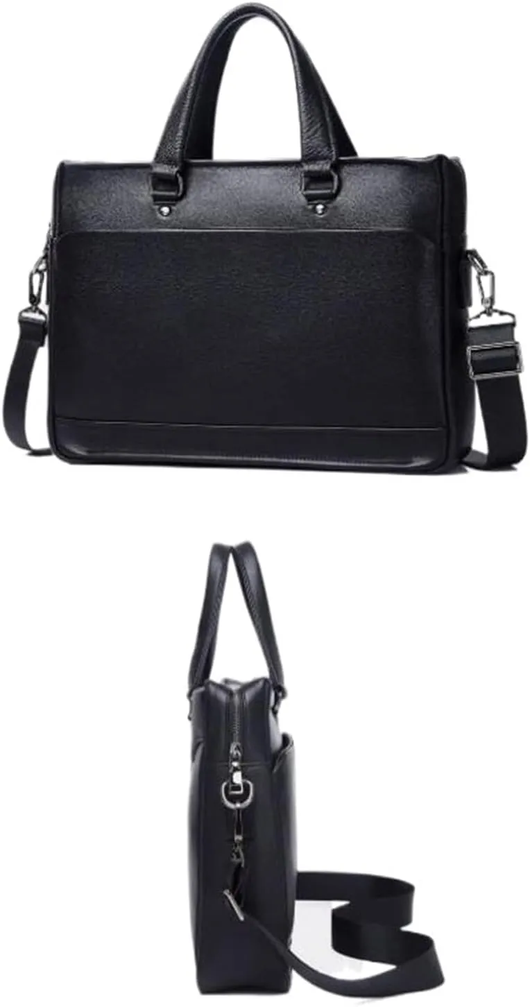 Mens Carrying Cases Handbags Briefcases Laptop Bags Genuine Leather Messenger Shoulder Bags