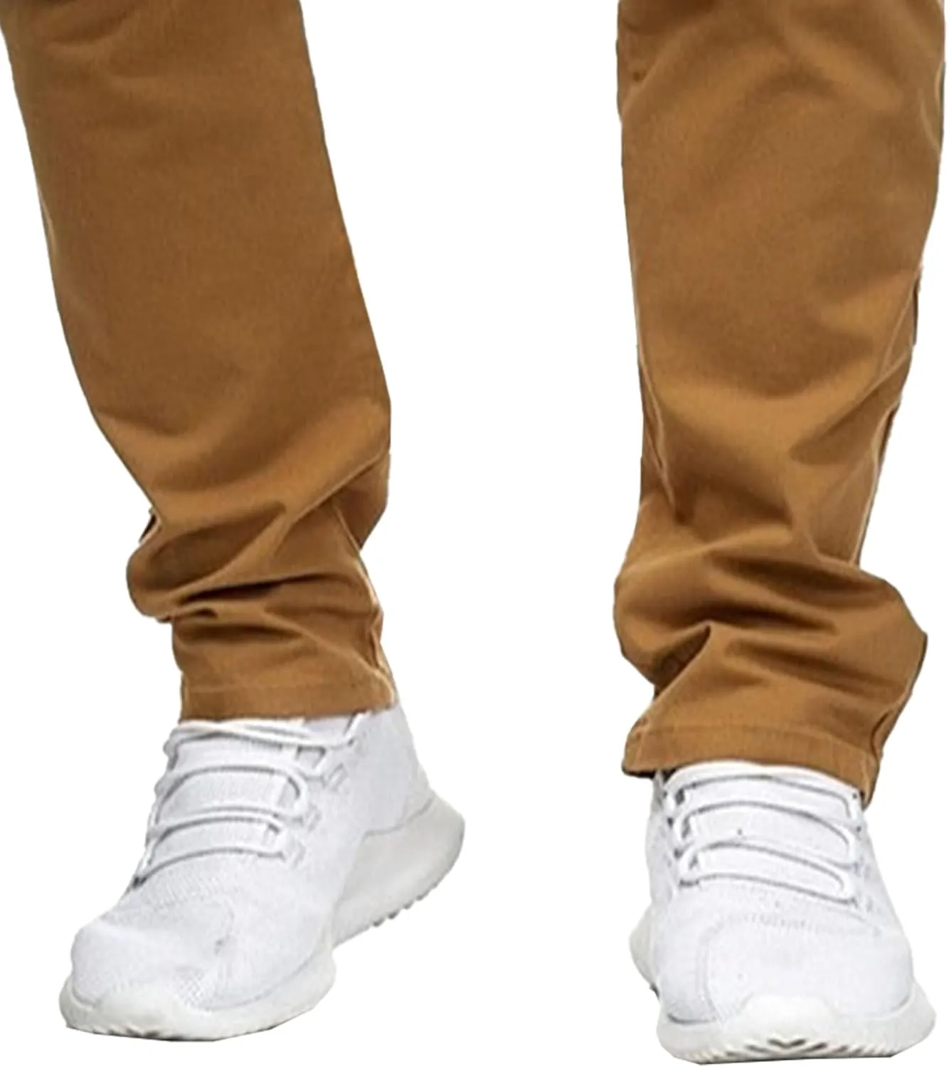 Mens Chinos Lounge Dress Pants Classic Comfort Casual Solid Trousers Straight Leg Full Length Trousers