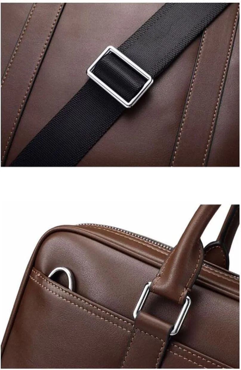 Mens Handbags Briefcases Genuine Leather Carrying Cases Laptop Bags Messenger Shoulder Bags