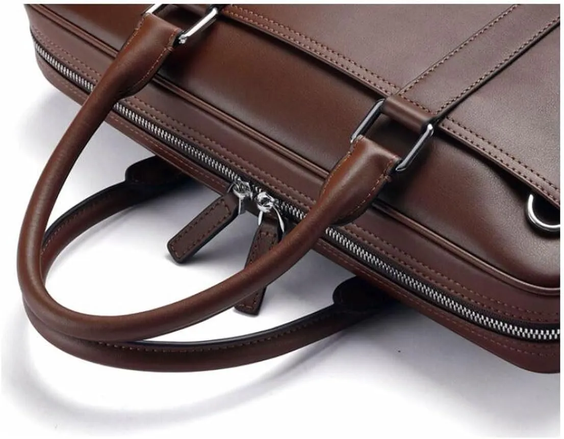 Mens Handbags Briefcases Genuine Leather Carrying Cases Laptop Bags Messenger Shoulder Bags