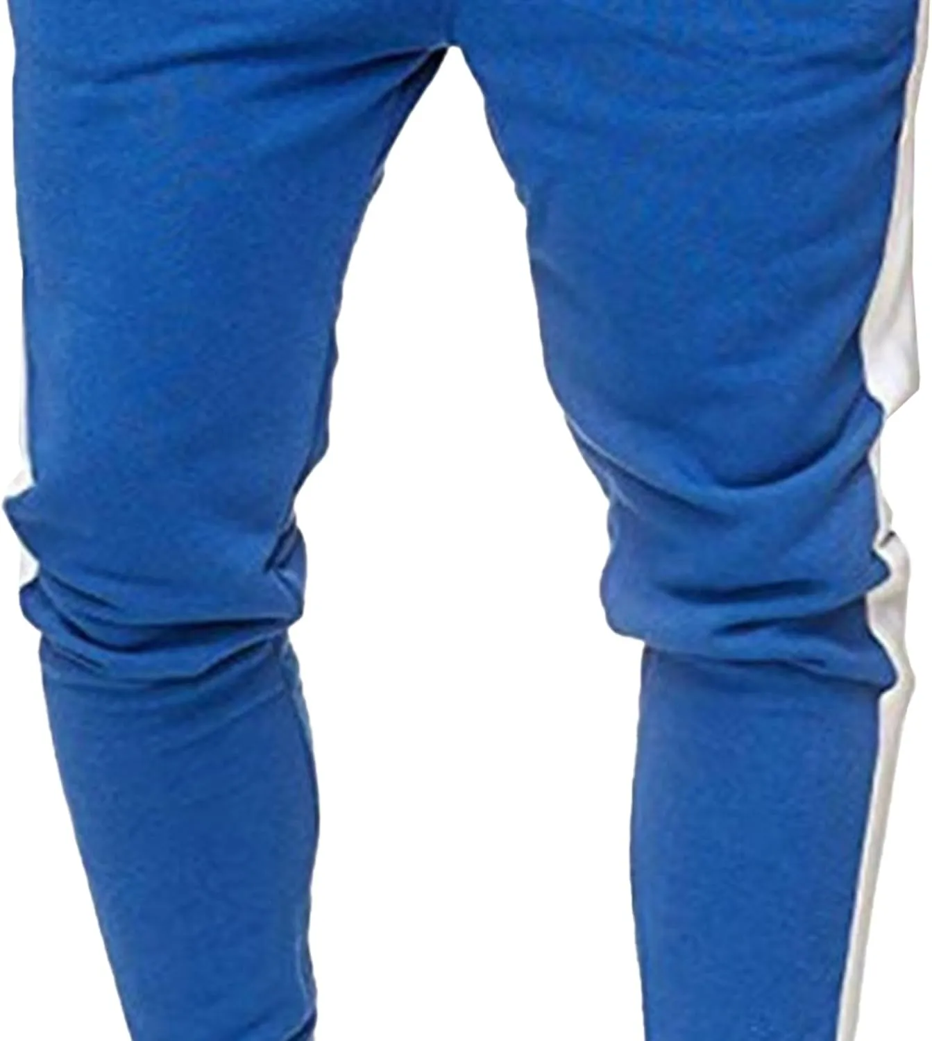 Men's Solid Elastic Waist Baggy Cargo Pants Vintage Casual Jogging Trousers Classic Comfort Hiking Sweatpants