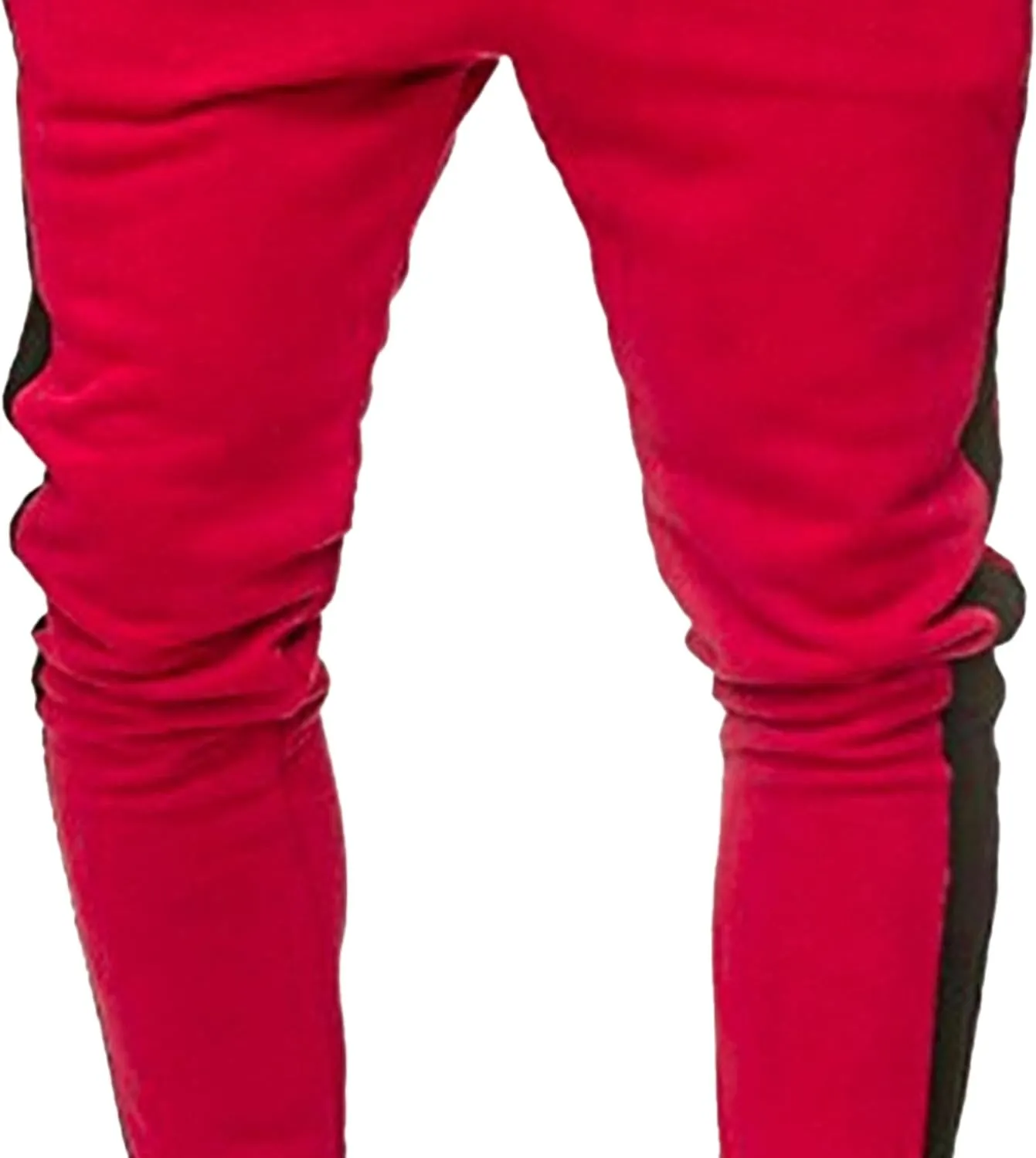 Men's Solid Elastic Waist Baggy Cargo Pants Vintage Casual Jogging Trousers Classic Comfort Hiking Sweatpants