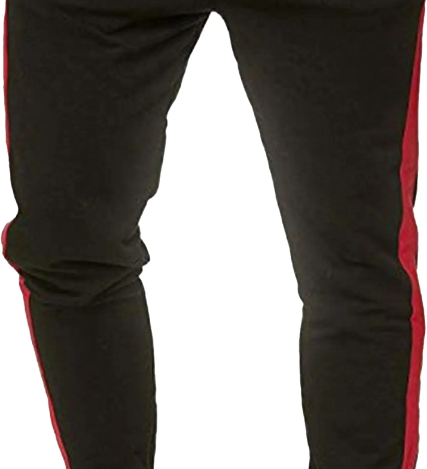 Men's Solid Elastic Waist Baggy Cargo Pants Vintage Casual Jogging Trousers Classic Comfort Hiking Sweatpants