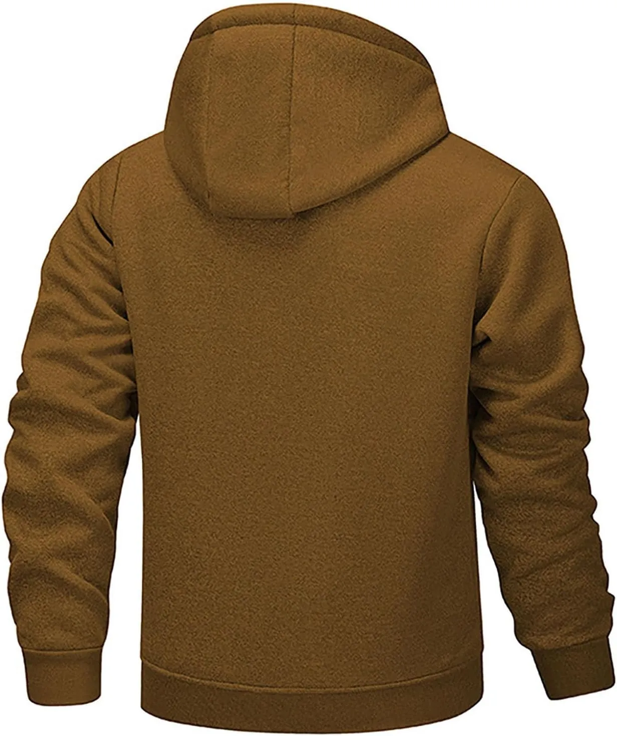 Men's Winter Jacket Sherpa Lined Trucker Jackets Cotton Turn-Down Collar Warm Winter Jacket Casual Coat Pockets