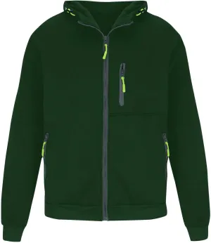 Men's Zip-Up Hoodie Solid Colour Slim Jacket Casual Long Sleeve Pocket Coat Lightweight Warm Tops