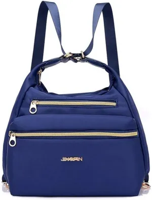 Multi-Pocket Crossbody Bag for Women Convertible Nylon Shoulder Bag Travel Backpack Purse