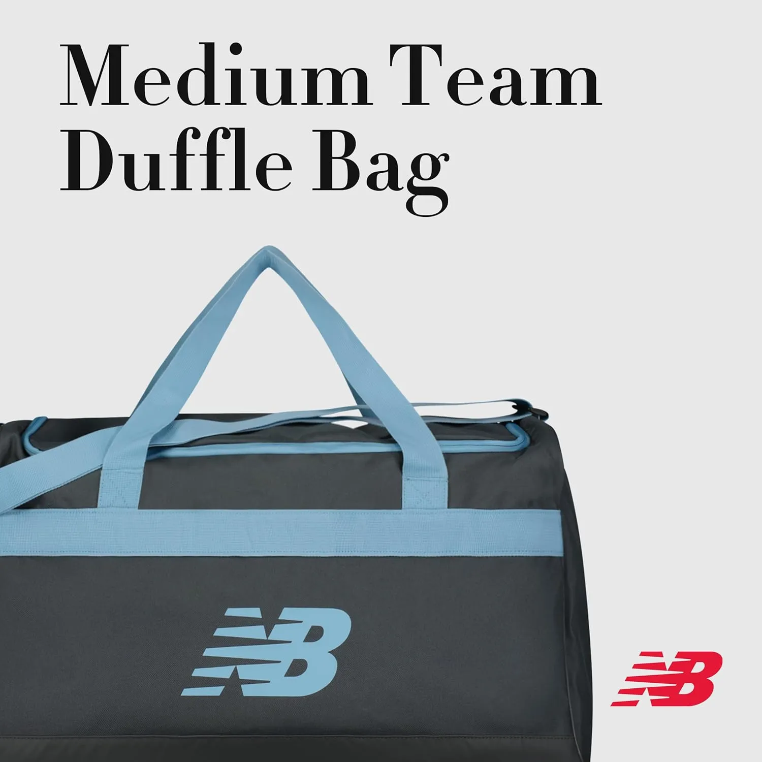 New Balance Duffel Bag, Medium Gym Travel Luggage with Carry Handles and Adjustable Shoulder Strap