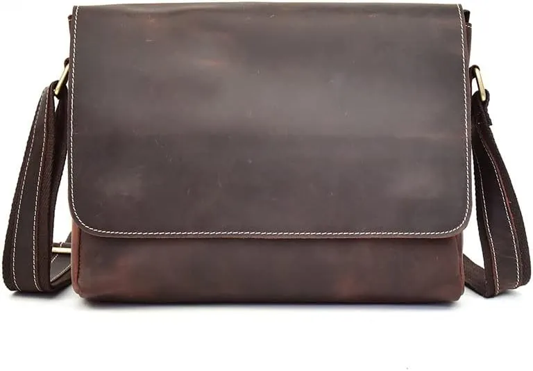 New Shoulder Bags Genuine Leather Men Briefcase Luxury Real Cow Leather Mens Messenger Bag Male Laptop Bag Business