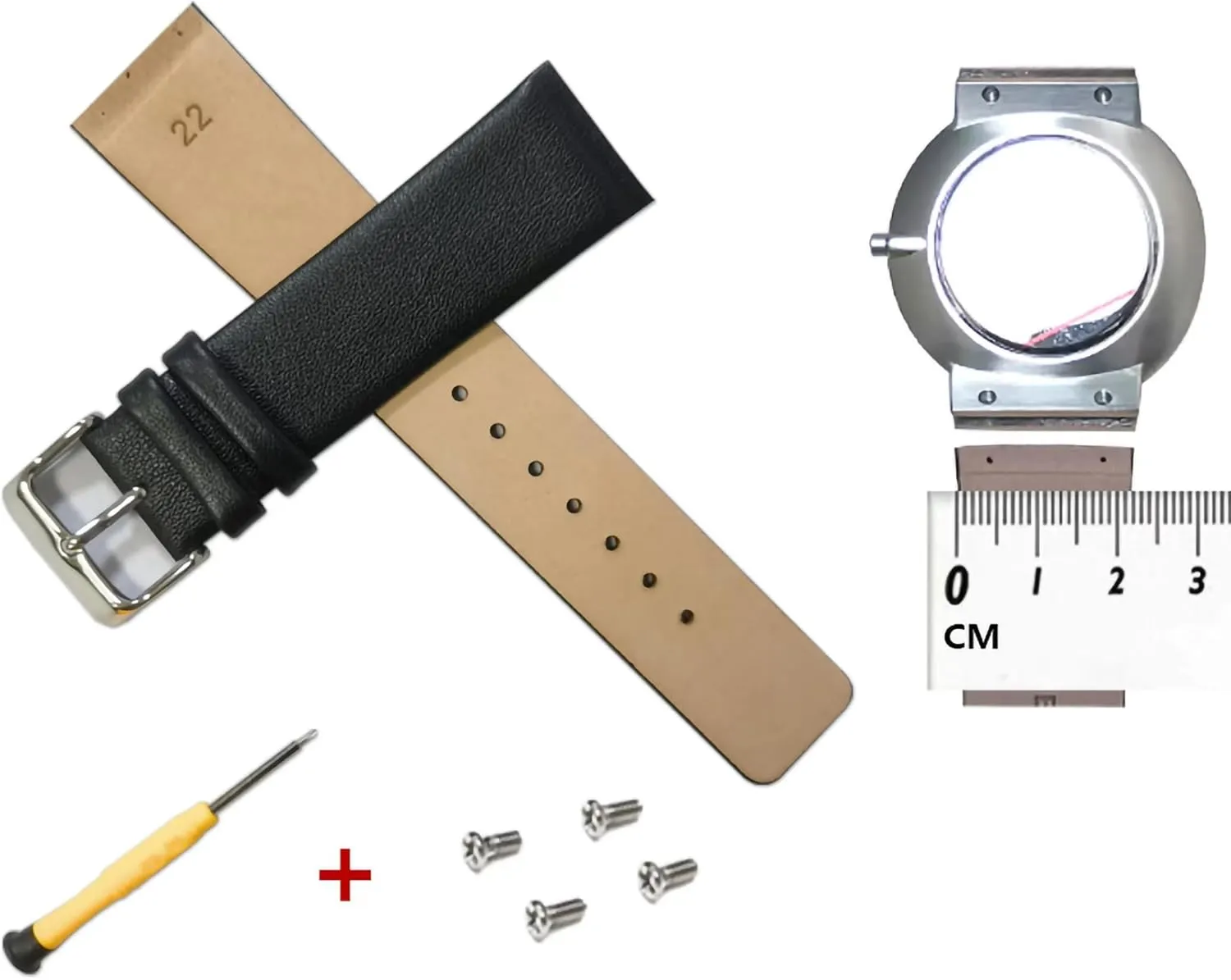 NZZXTO Replacement Leather Watch Band for Skagen Bering Unisex Watches with Screw