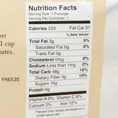 Oatmeal (multiple flavors) by Trailtopia