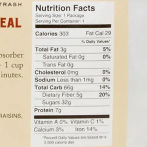 Oatmeal (multiple flavors) by Trailtopia
