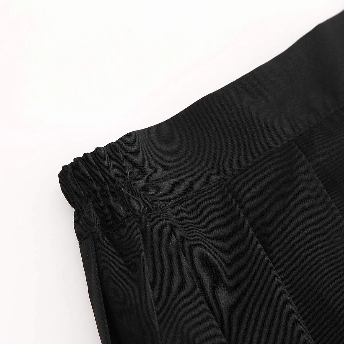 Only Faith Women/Girls JK Uniform Skirt Elastic Waist Classic Pleated Skirt