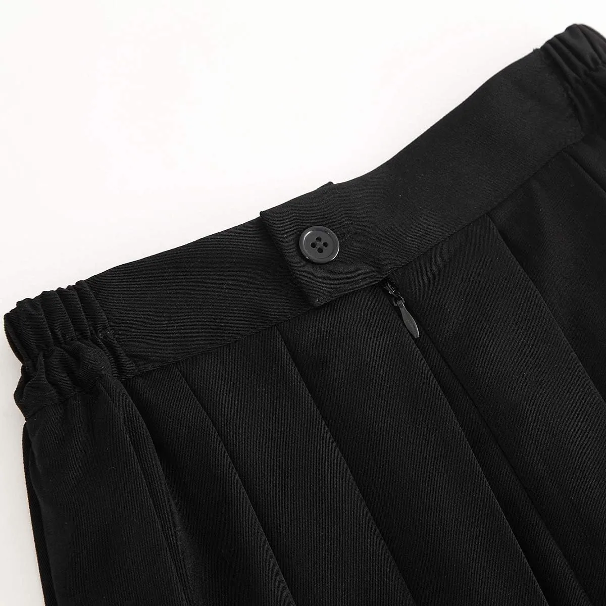 Only Faith Women/Girls JK Uniform Skirt Elastic Waist Classic Pleated Skirt