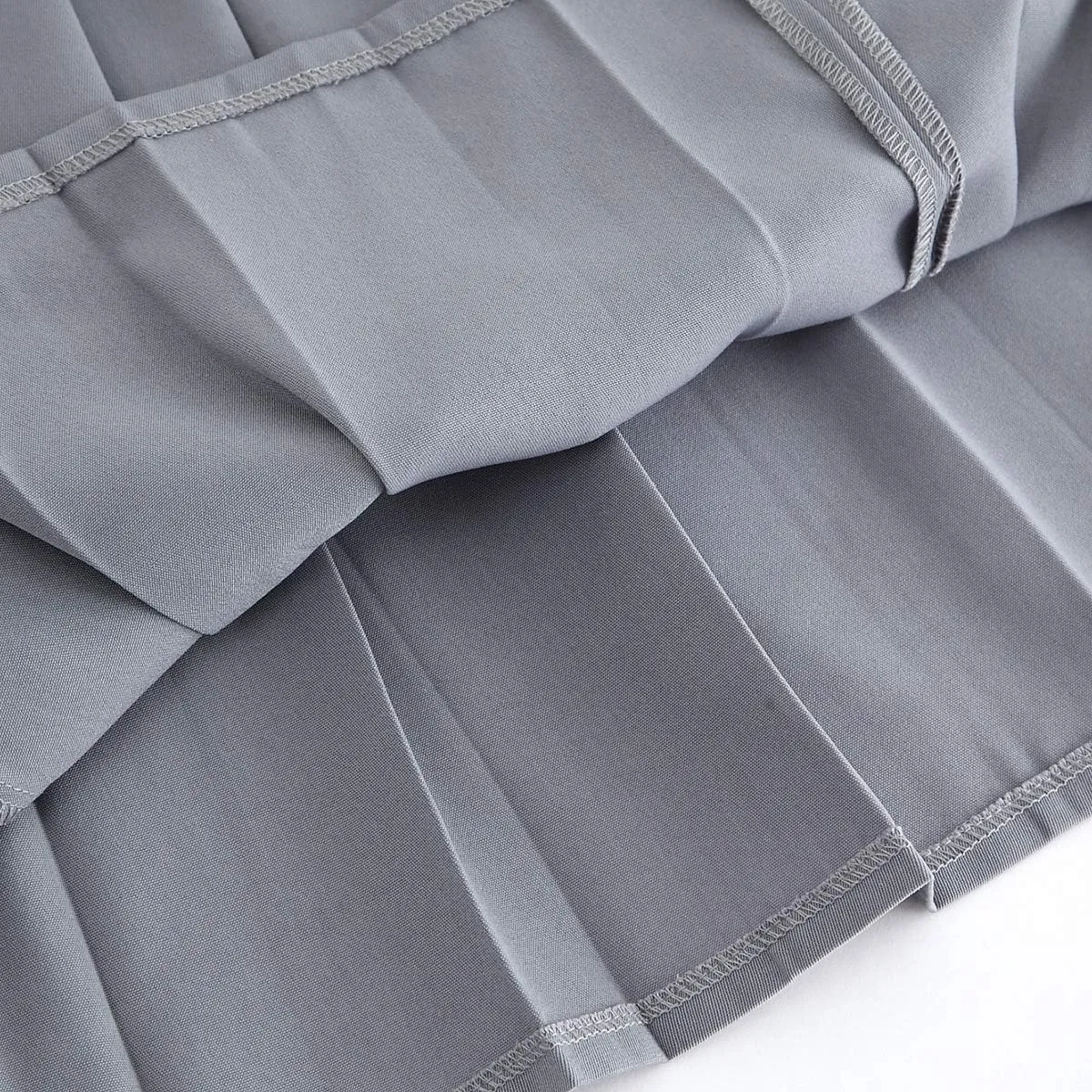 Only Faith Women/Girls JK Uniform Skirt Elastic Waist Classic Pleated Skirt