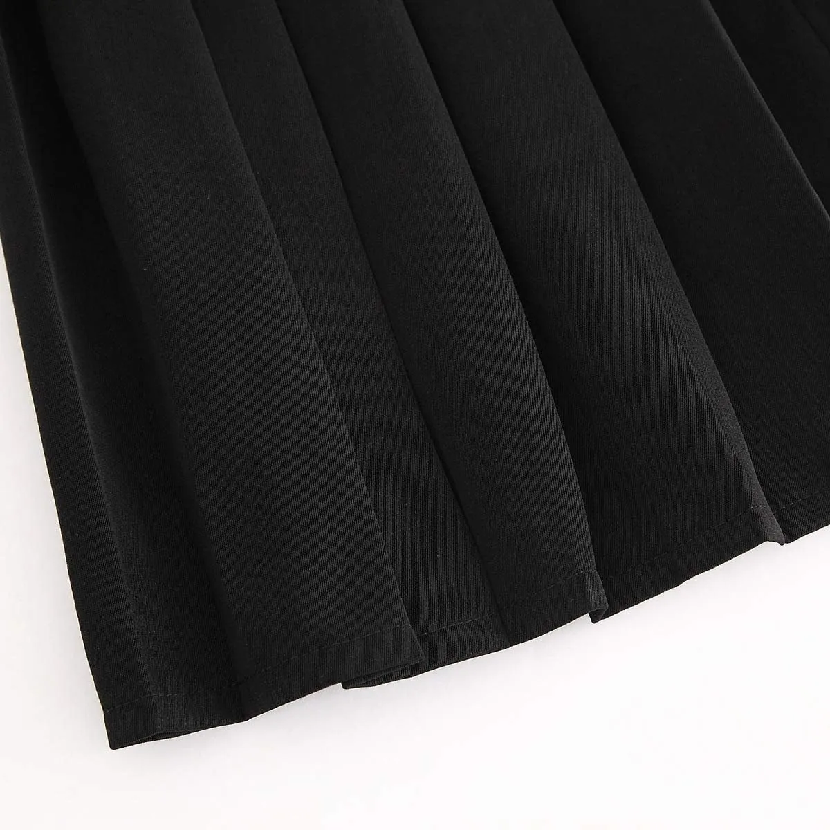 Only Faith Women/Girls JK Uniform Skirt Elastic Waist Classic Pleated Skirt
