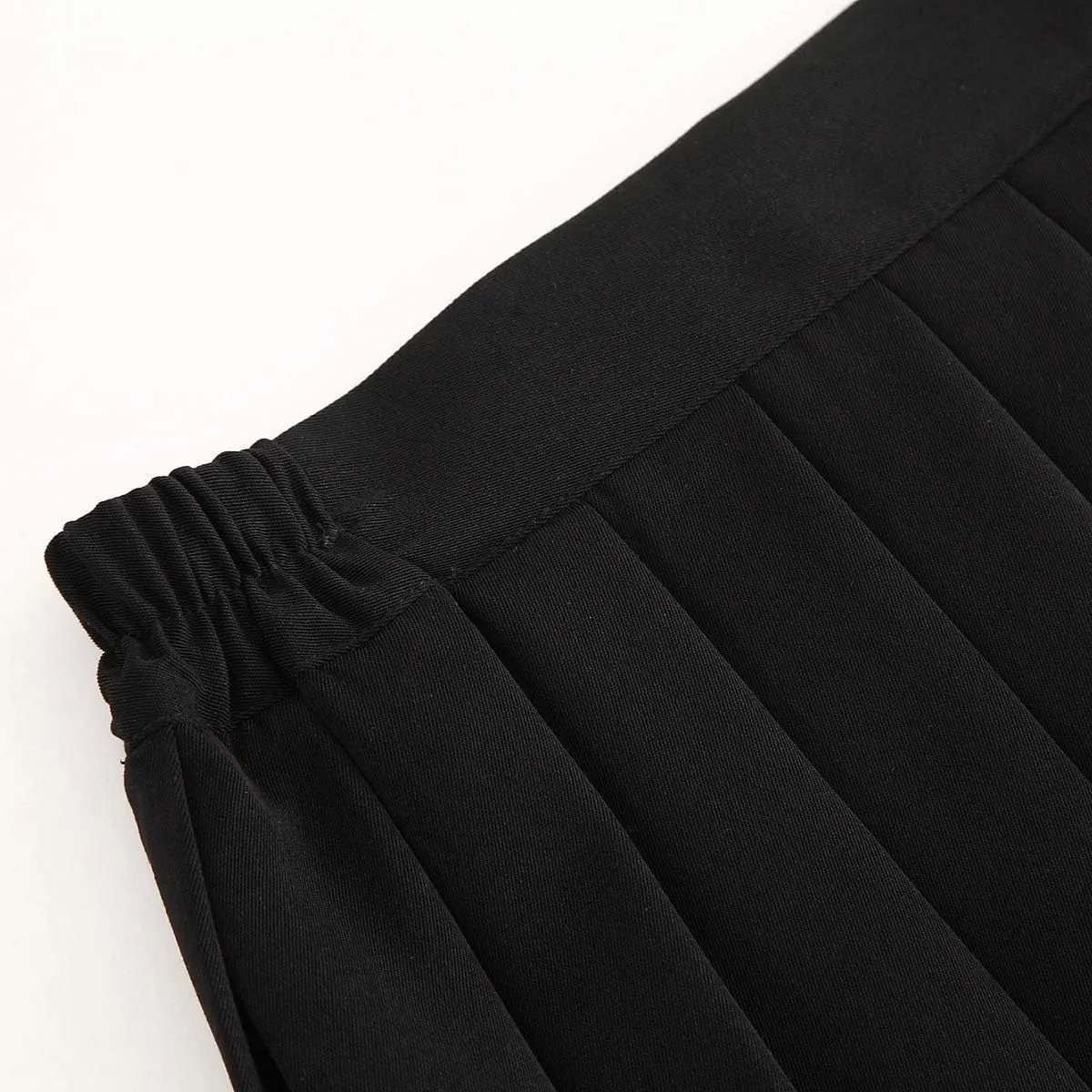 Only Faith Women/Girls JK Uniform Skirt Elastic Waist Classic Pleated Skirt