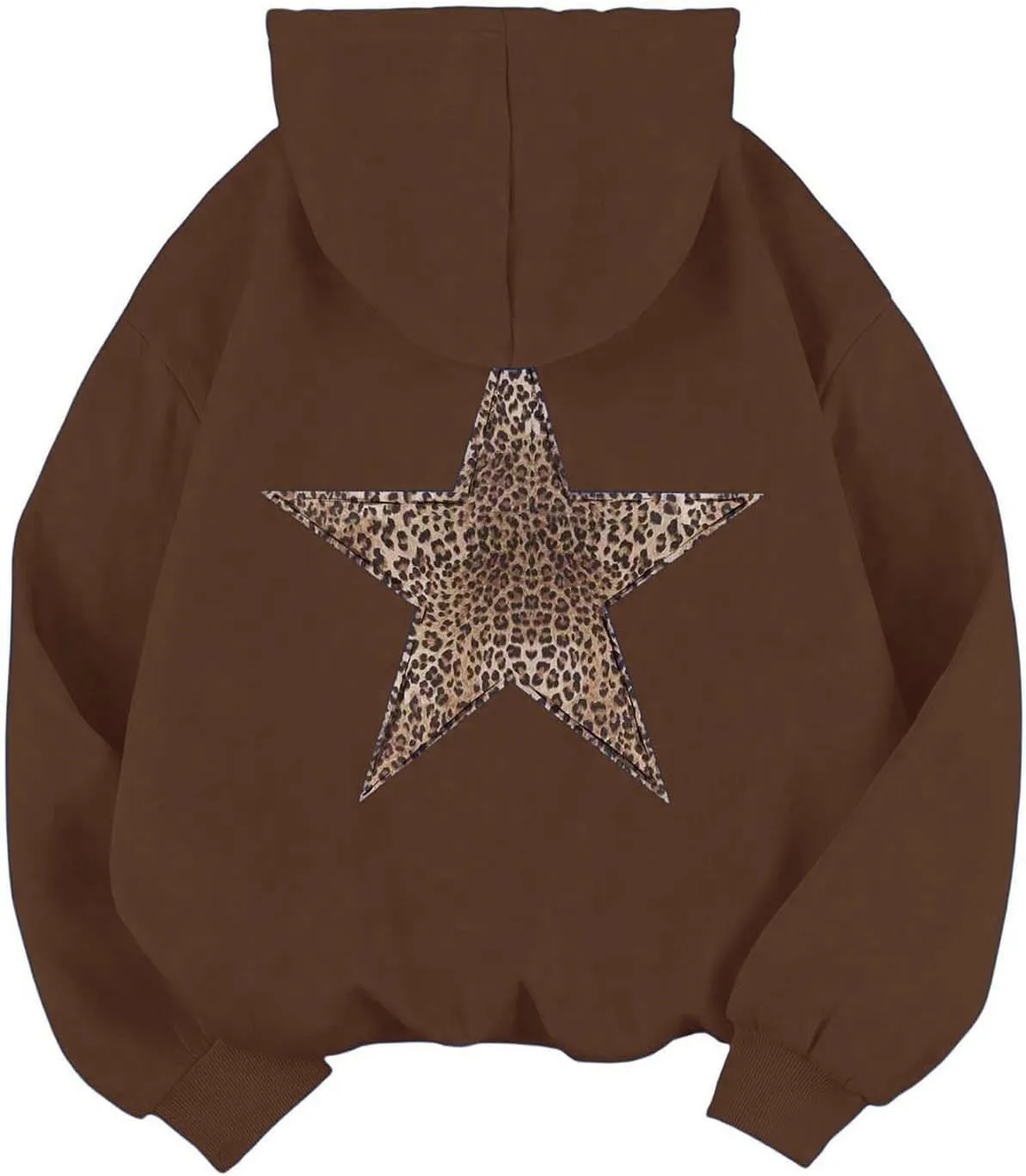 Oversized Hoodies for Women Graphic Leopard Graphic Sweatshirts Casual Y2K Long Sleeve Hooded Pullovers