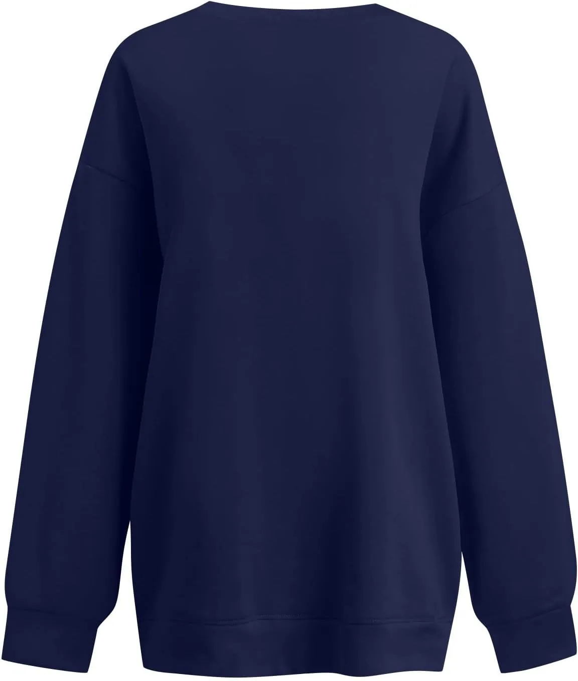 Oversized Sweatshirt For Women Plus Size Hoodies Trendy V Neck Long Sleeve Winter Clothes Drop Shoulder Pullover