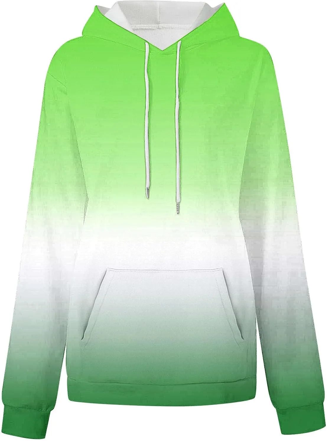 Oversized Sweatshirts for Women Loose Fit Fall Pullover Tops Neon Print Drawstring Hoodies Cute Trendy Clothes 2024