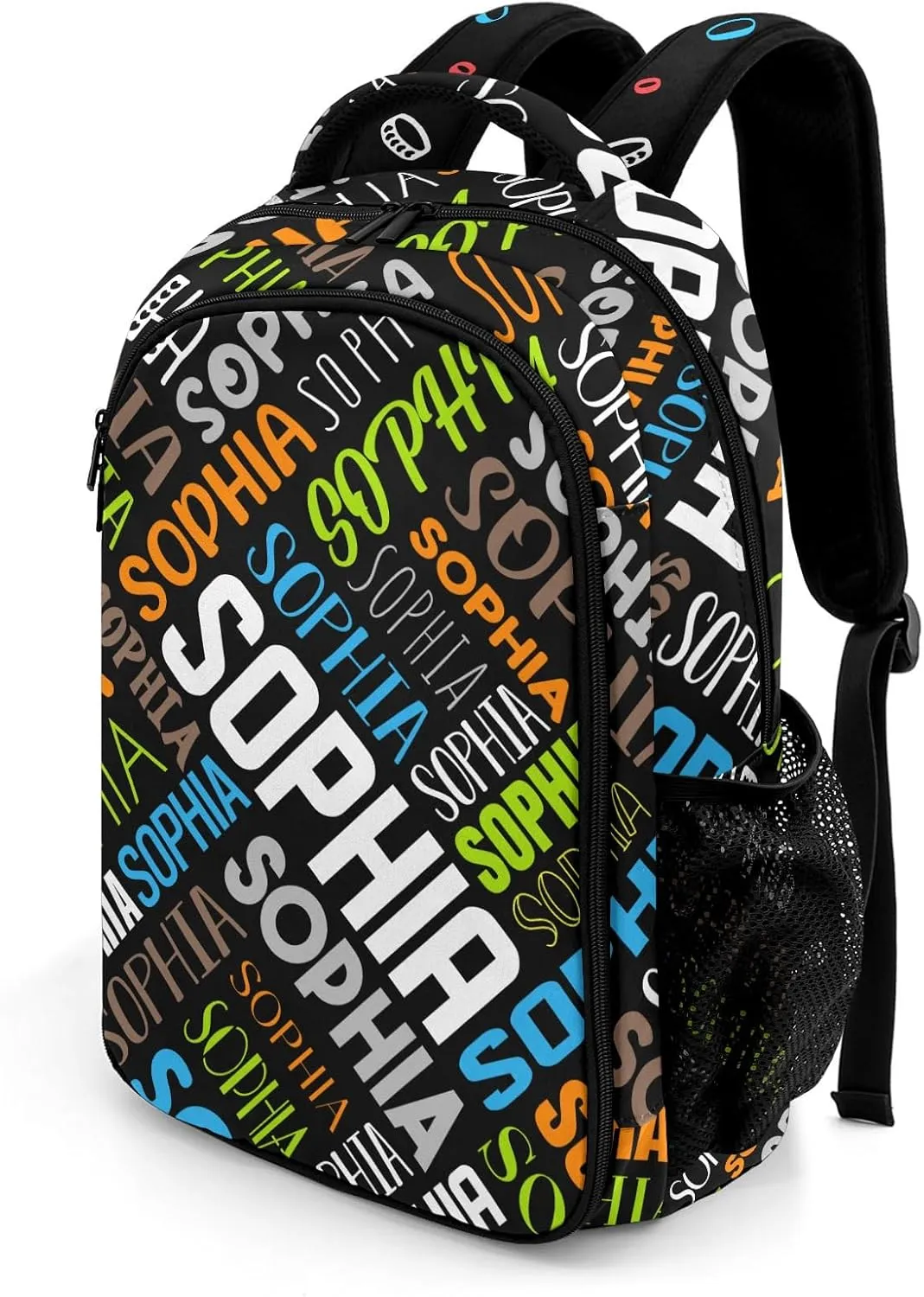 Personalized Backpacks for Girls - Custom Backpack for School Back To School Supplies Bookbag for Teen Girls Boys Kids Backpacks - Black Backpack