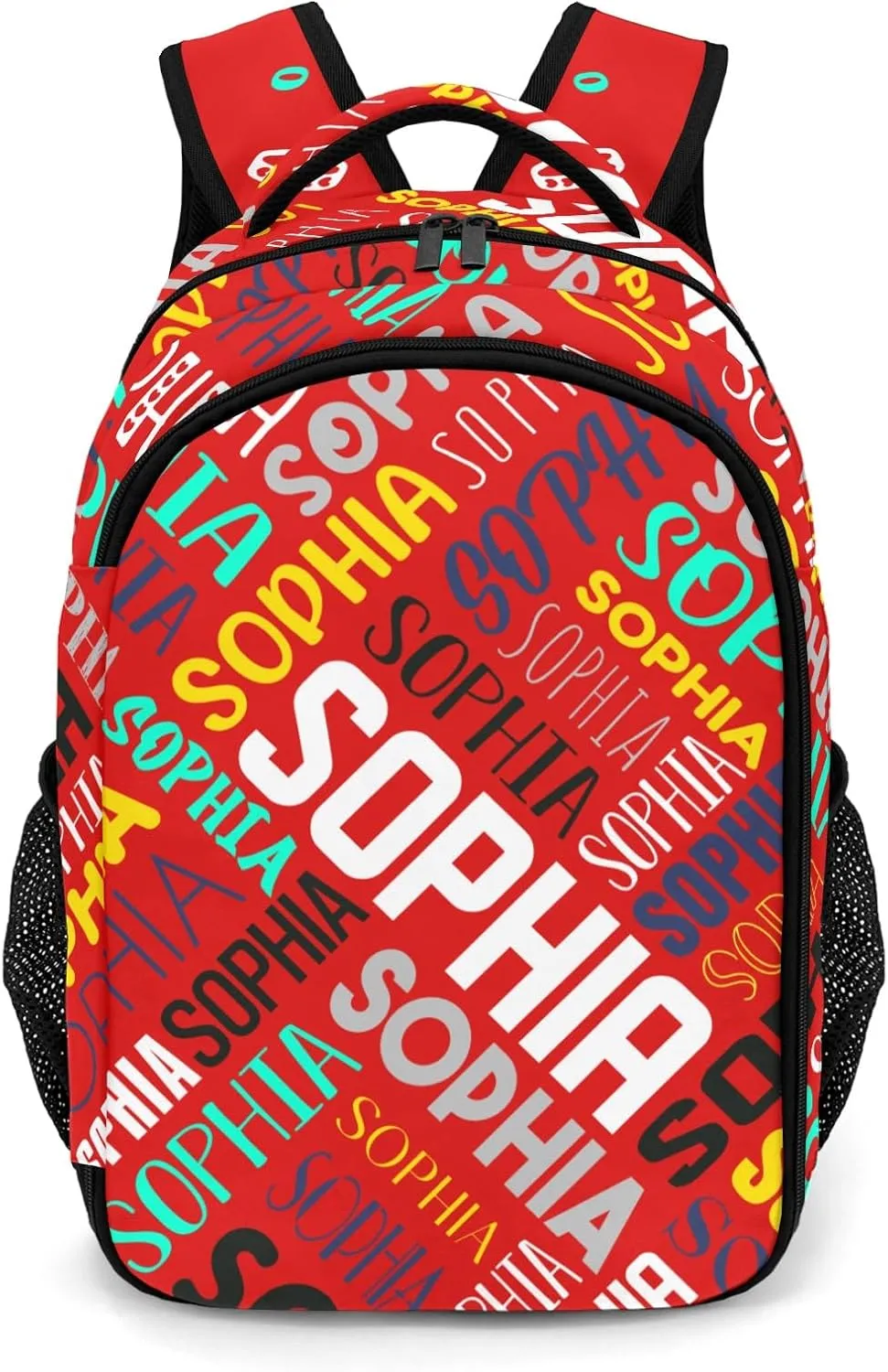 Personalized Backpacks for Girls - Custom Backpack for School Back To School Supplies Bookbag for Teen Girls Boys Kids Backpacks - Red Backpack