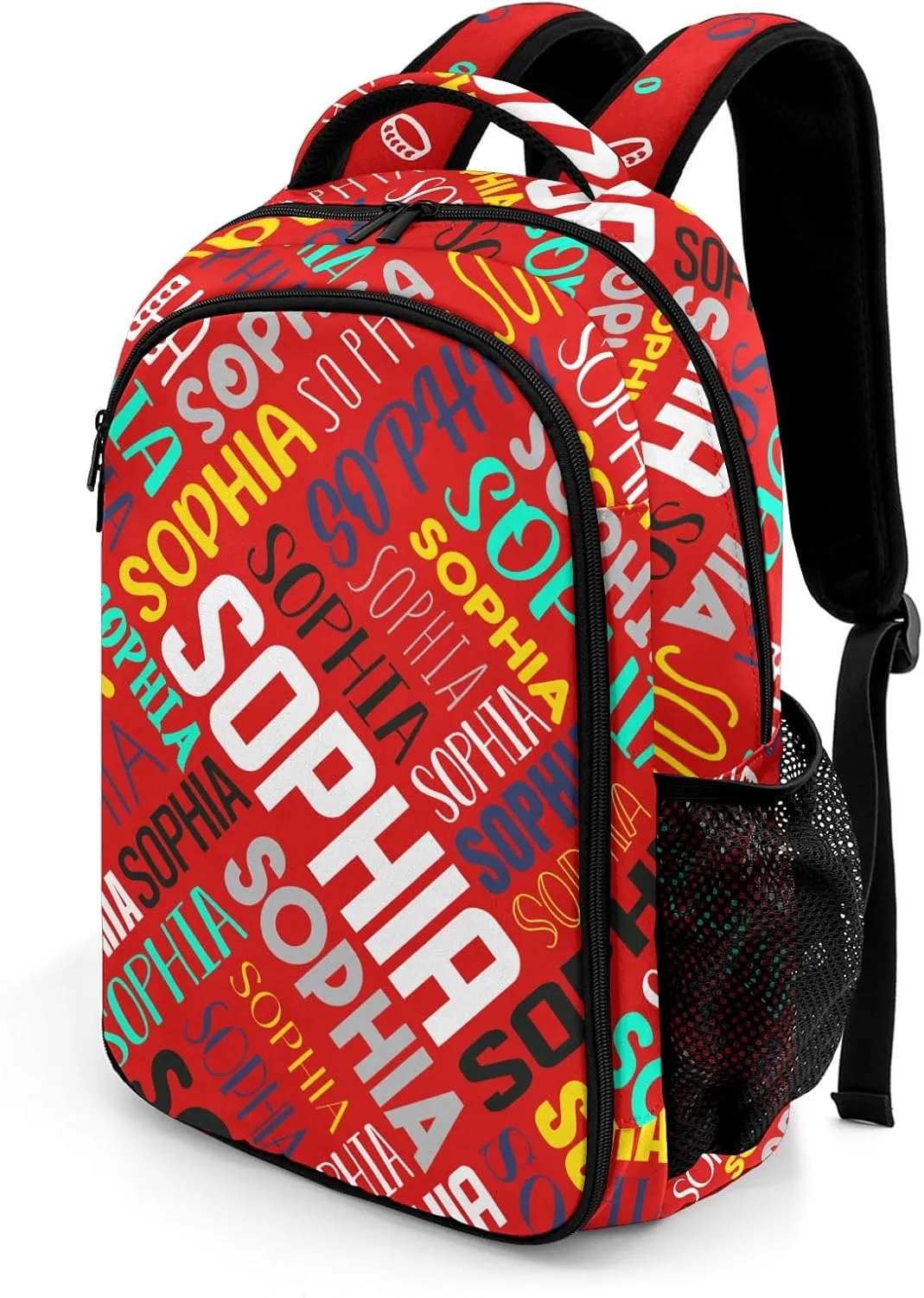 Personalized Backpacks for Girls - Custom Backpack for School Back To School Supplies Bookbag for Teen Girls Boys Kids Backpacks - Red Backpack