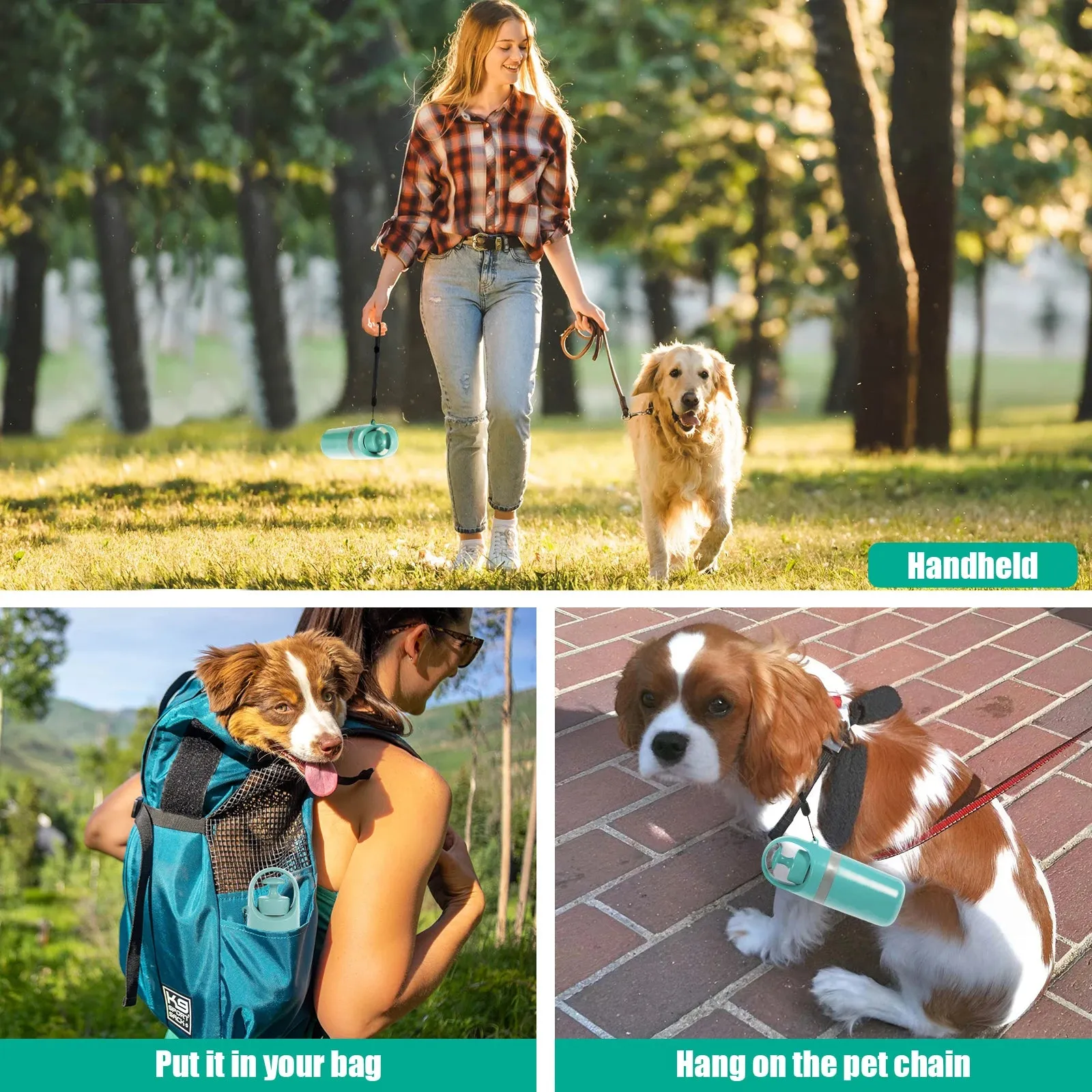 Pet Toilet Portable Outdoor Garbage Bag, Dog Toilet Six Claw Shovel Fecal Dispenser