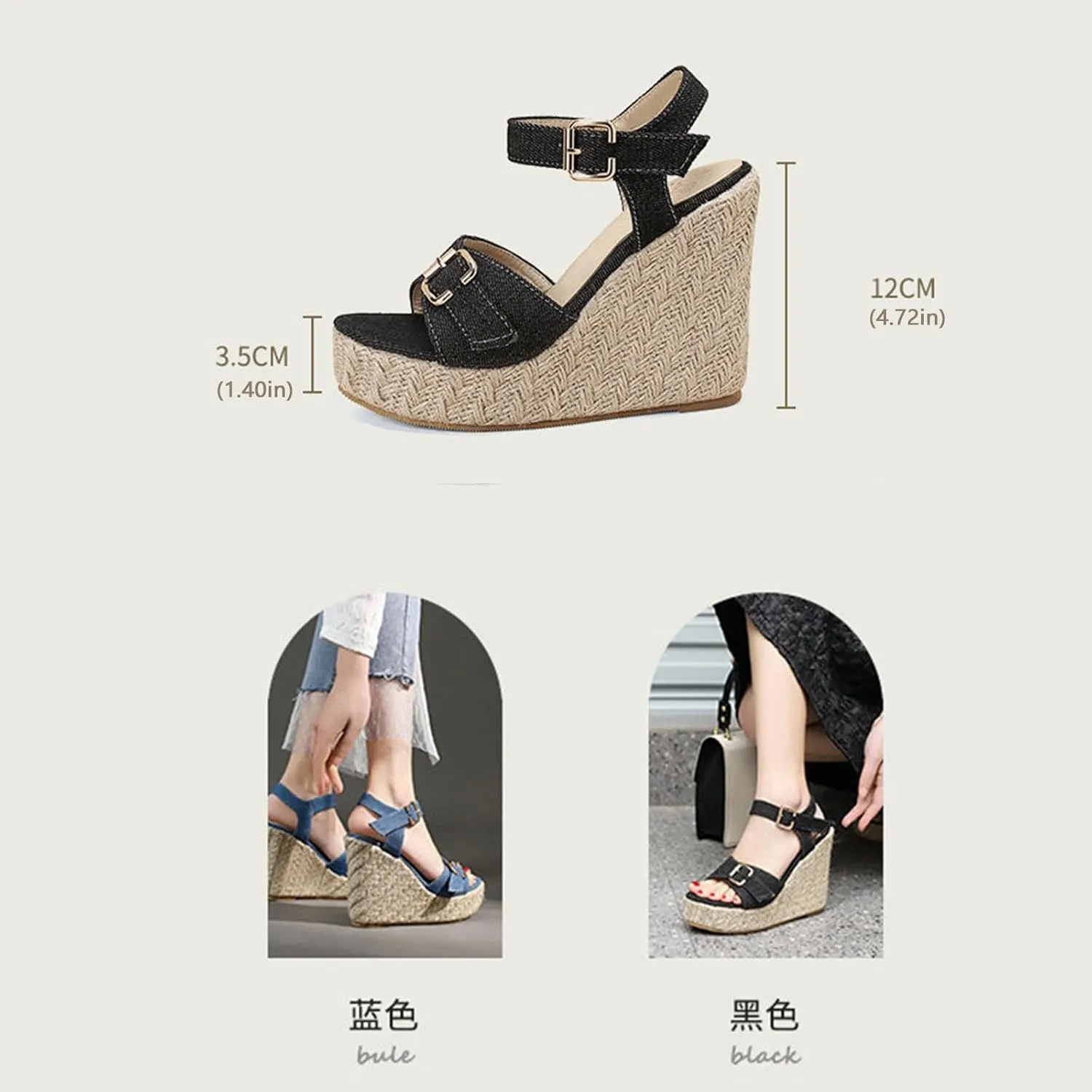 Platform Sandals Women Double Ankle Strap Comfortable with Adjustable Buckles and Open Toe for Customizable Fit Orthopedic Sandal Beach Dressy Flip Flops for Wide Toe 2025 Spring