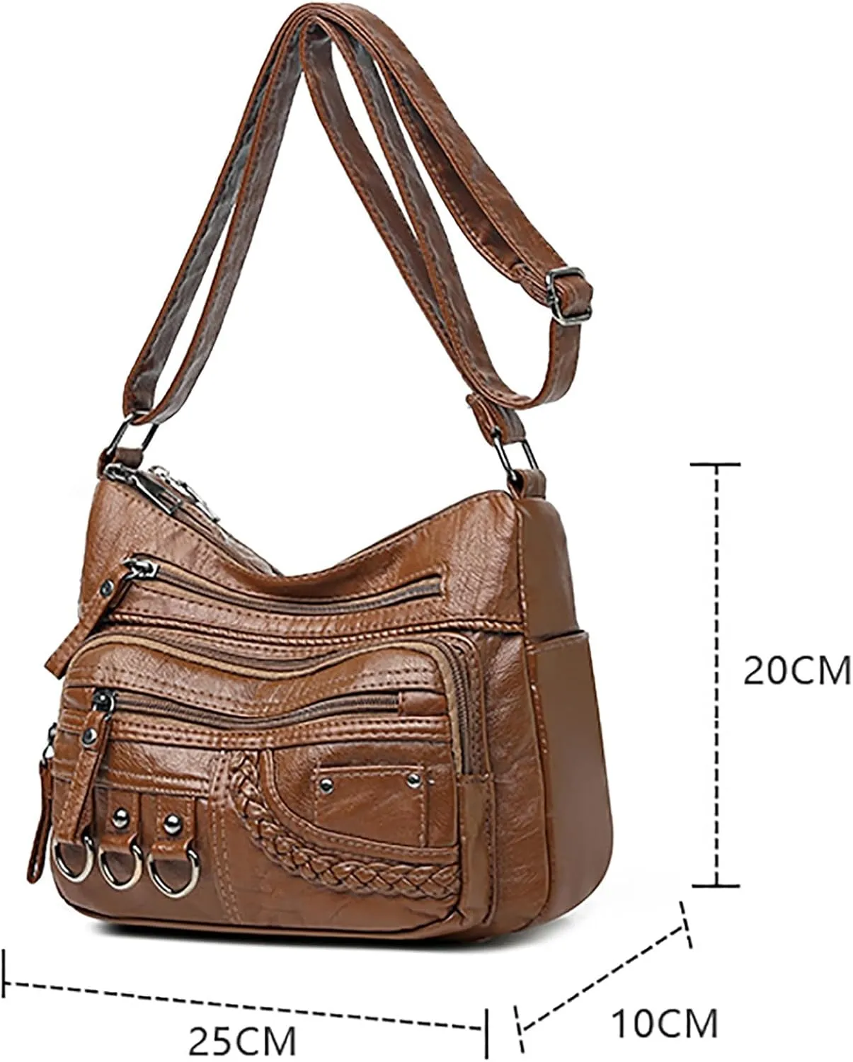 Pouch Purse Shoulder Handbag New Vintage Fashionable Large Space Weaving Crossbody Bag Simple And Magnificent