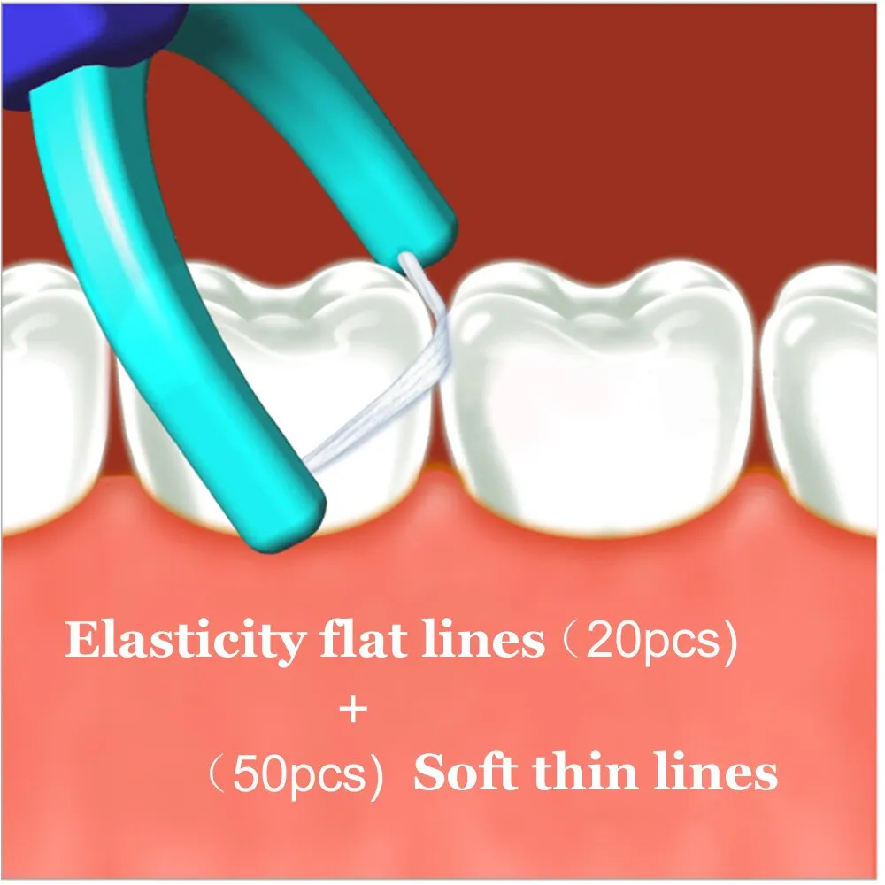 Replaceable dental floss super fiber flat wire and soft floss hilo dental teeth sticks oral care hygiene toothpick 0ral irrigator