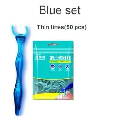 Replaceable dental floss super fiber flat wire and soft floss hilo dental teeth sticks oral care hygiene toothpick 0ral irrigator