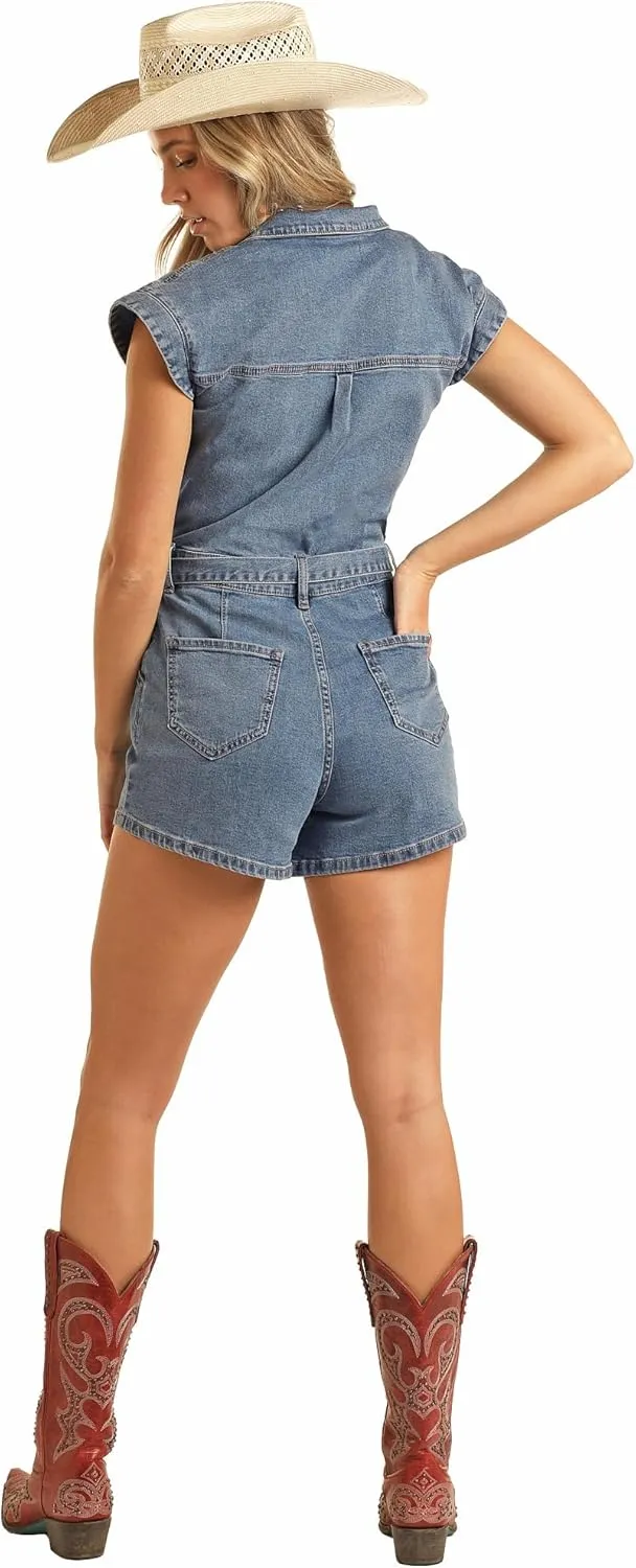 Rock & Roll Denim Women's Denim Romper