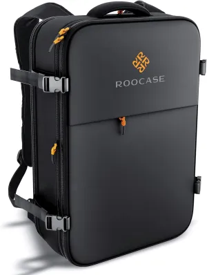 rooCASE Venice Travel Backpack 25L - 15.6 inch Laptop for Business Weekender Luggage Carry On Backpack for International Travel Bag for Men and Women, 2 FREE Packing Cubes Included