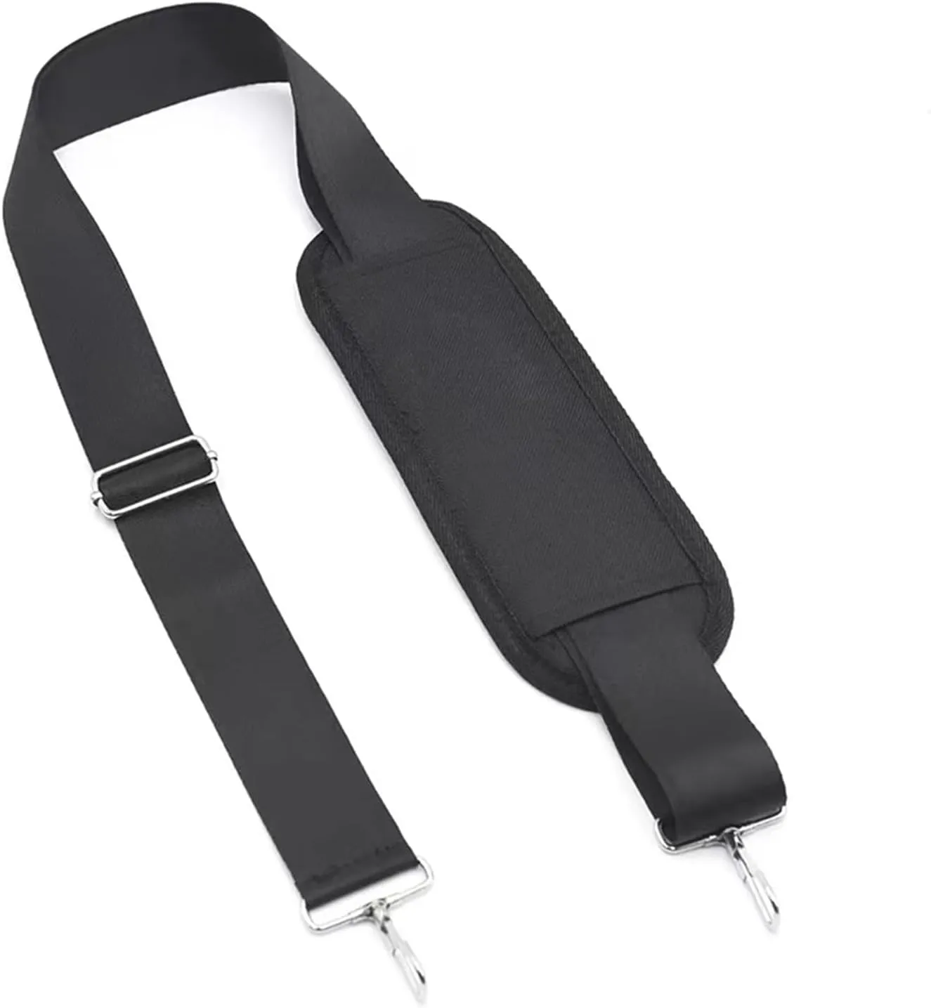 Shoulder Strap 59 Inch, Adjustable Shoulder Belt with Cushioned Shoulder PadShoulder Strap with Metal Hooks for Briefcase, Laptop Messenger Crossbody Bag, Luggage Duffel Camera